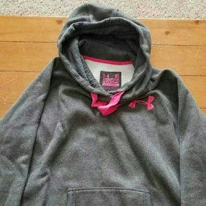 GUC Under Armour Grey Womens Fleece Storm Hoodie